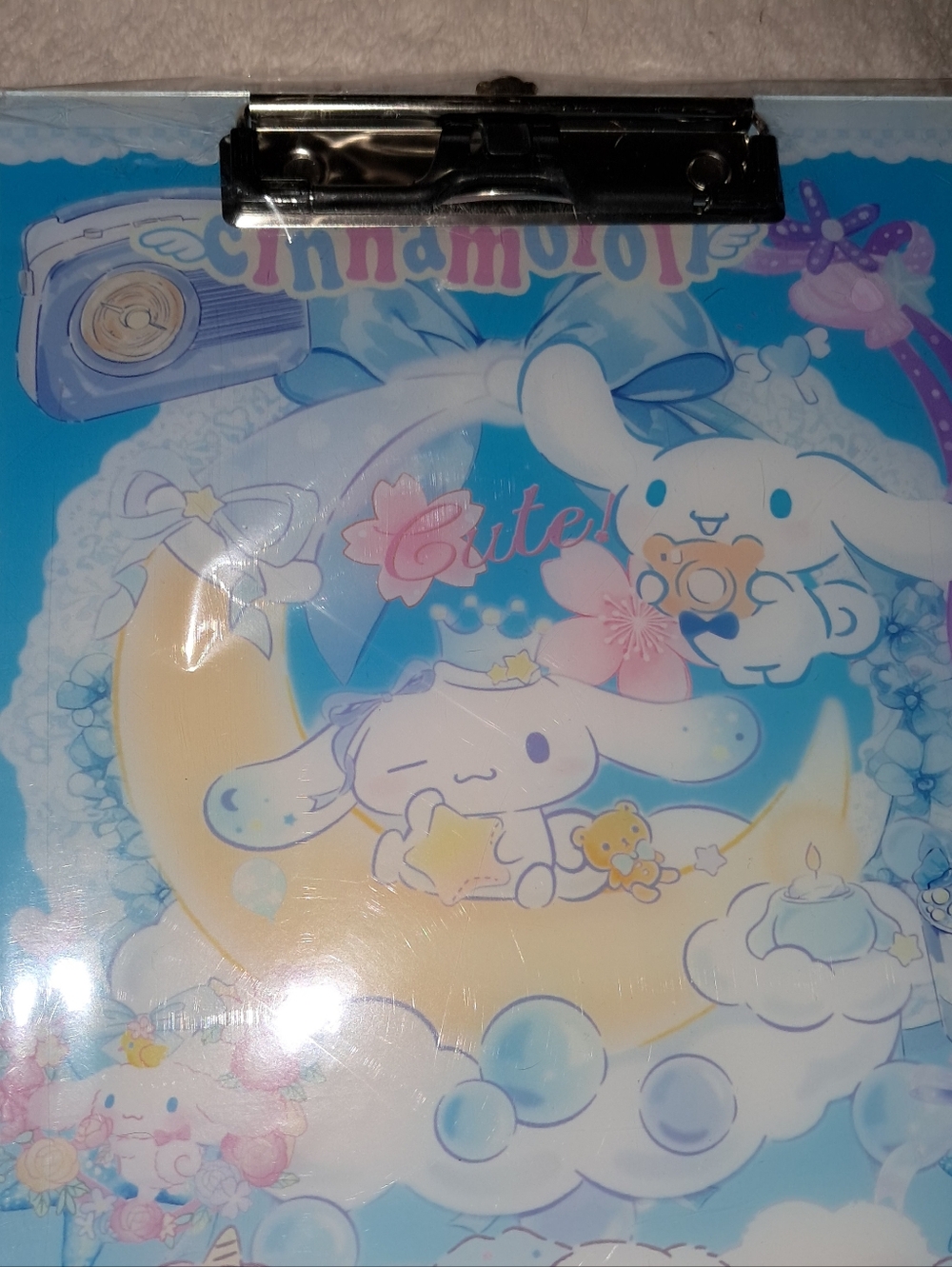 New! Sanrio Cinnamoroll Acrylic Clipboard